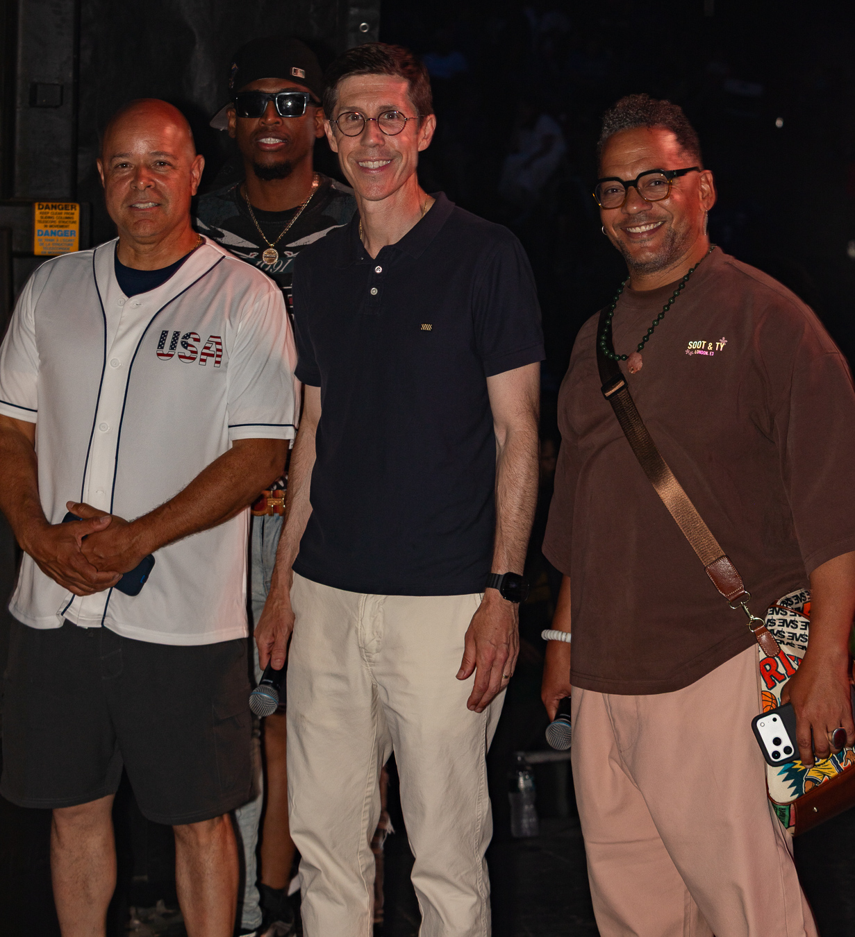 Community members with Providence Mayor Brett Smiley